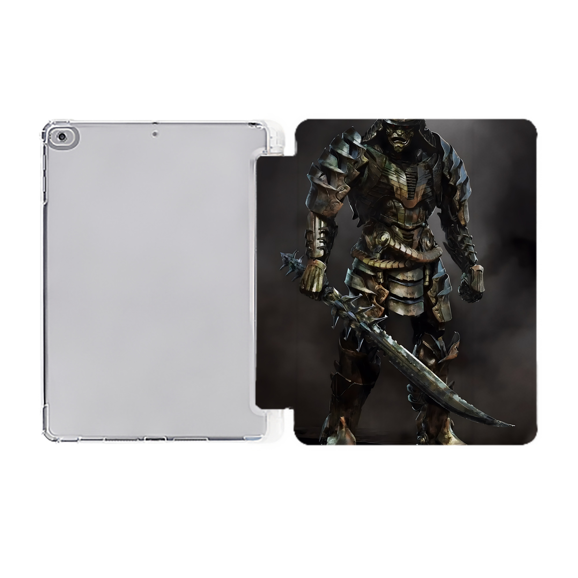 （画像用） Transformers トランスフォーマー IPad ケース ペン収納付き 三つ折りスタンド PUレザー×シリコン 対応機種9.5/10.5/10.9インチ